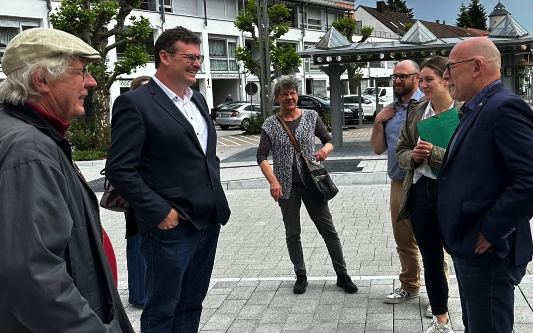 Verkehrsminister Winne Hermann besucht Plankstadt